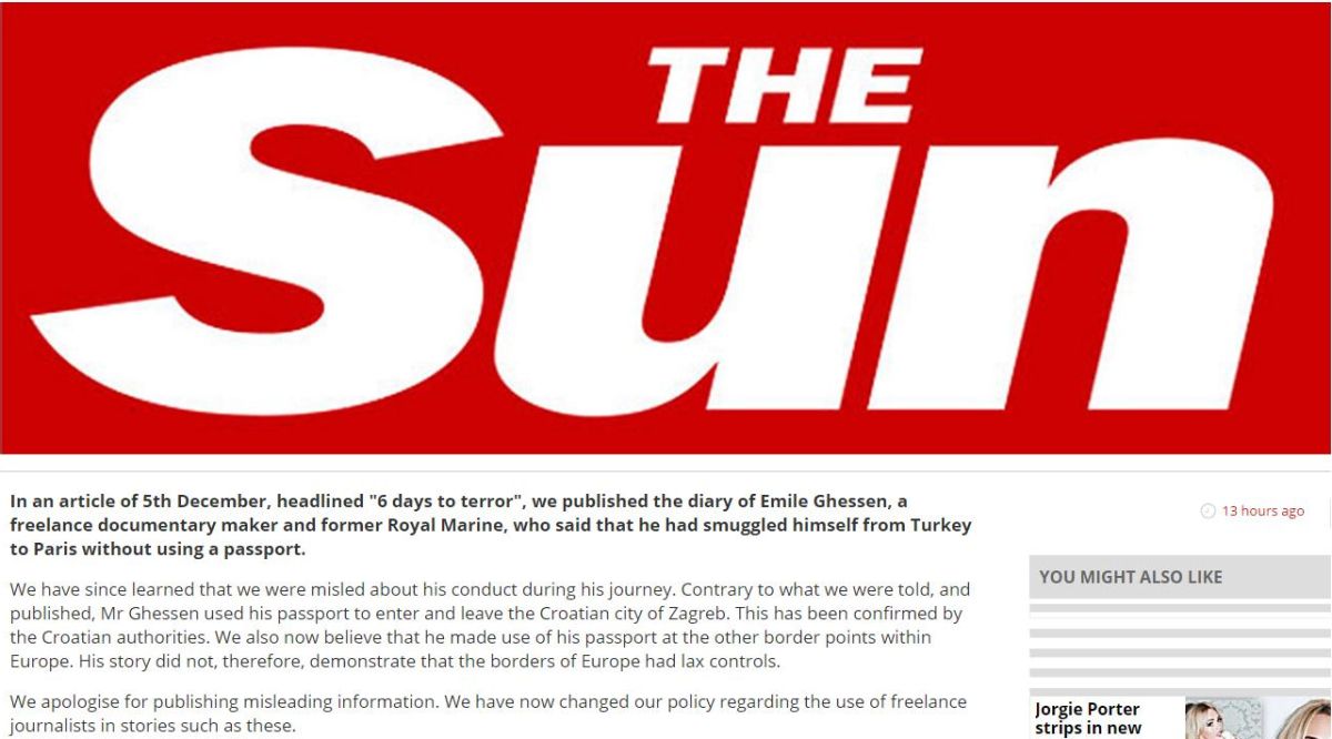 Screenshot/The Sun