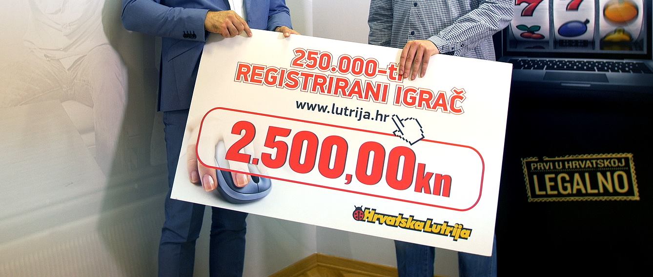 HRVATSKA LUTRIJA Danijel Ferić uručio je nagradu 250 000 ...