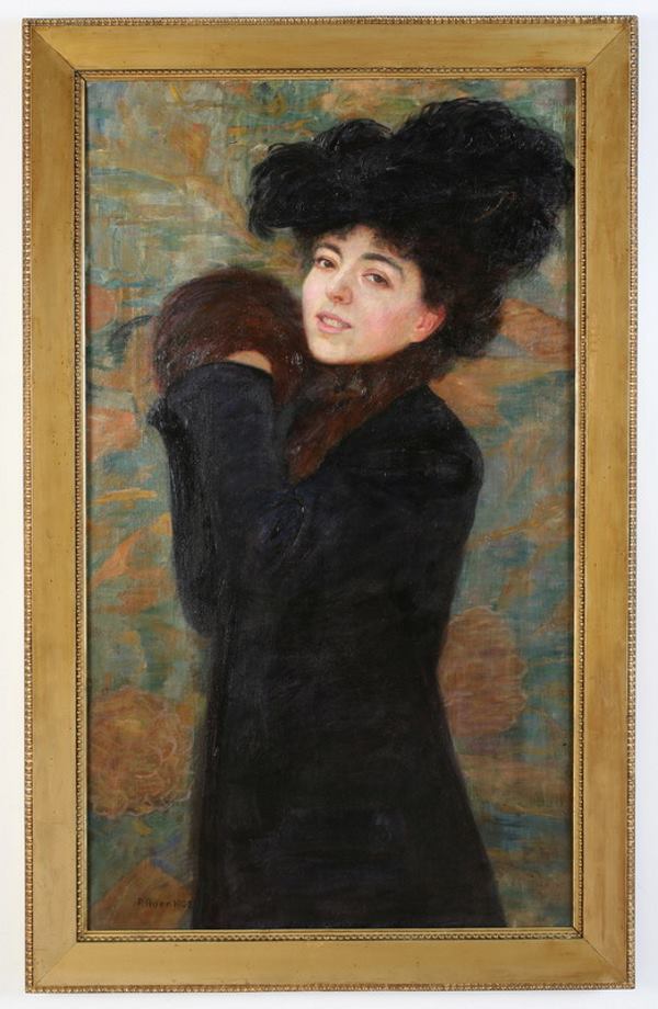 Robert Auer, Portret gospođe A. (Leopoldina Schmidt-Auer) 