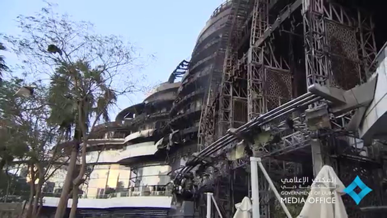 VIDEO: Snimka  luksuznog hotela u Dubaiju nakon što ga je na Silvestrovo uništio požar