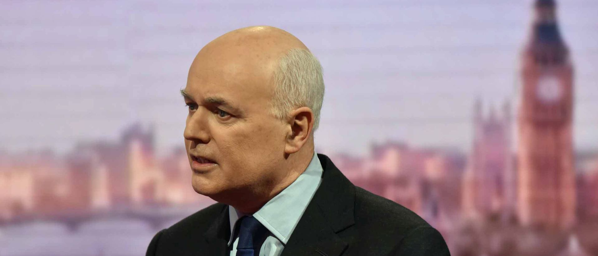 epa05222158 A handout image from the British Broadcasting Corporation (BBC) shows former Work and Pensions Minister Iain Duncan Smith appearing on the Andrew Marr show at BBC Studios, Central London, Britain, 20 March 2016. Mr Duncan Smith resigned from the British Cabinet this week citing concerns of welfare cuts in the latest budget by Chancellor George Osborne.  EPA/JEFF OVERS / BBC / HANDOUT  HANDOUT EDITORIAL USE ONLY/NO SALES