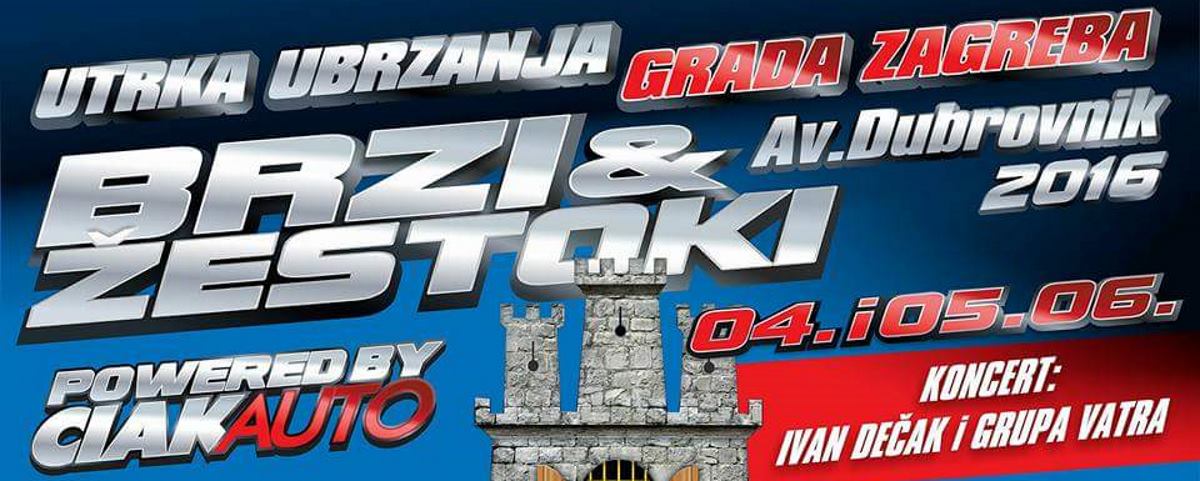 NAGRADNA IGRA Utrka ubrzanja Brzi i žestoki stiže na zagrebačke ceste 4. i 5. lipnja