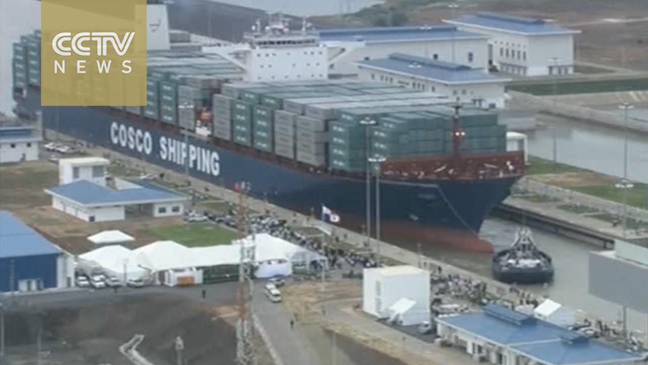 VIDEO: Kineski teretni brod prvi prošao kroz prošireni Panamski kanal