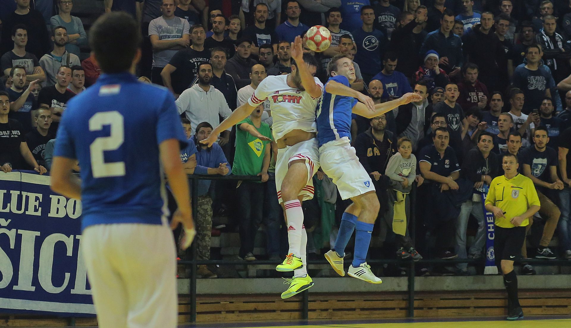 Zagreb, 20.11.2016 - Odigran je derbi 8. kola 1. HMNL između Futsal Dinama i Split Tommyja u zagrebačkoj Kutiji šibica.    
foto Hina/ Tomislav Pavlek/ tp