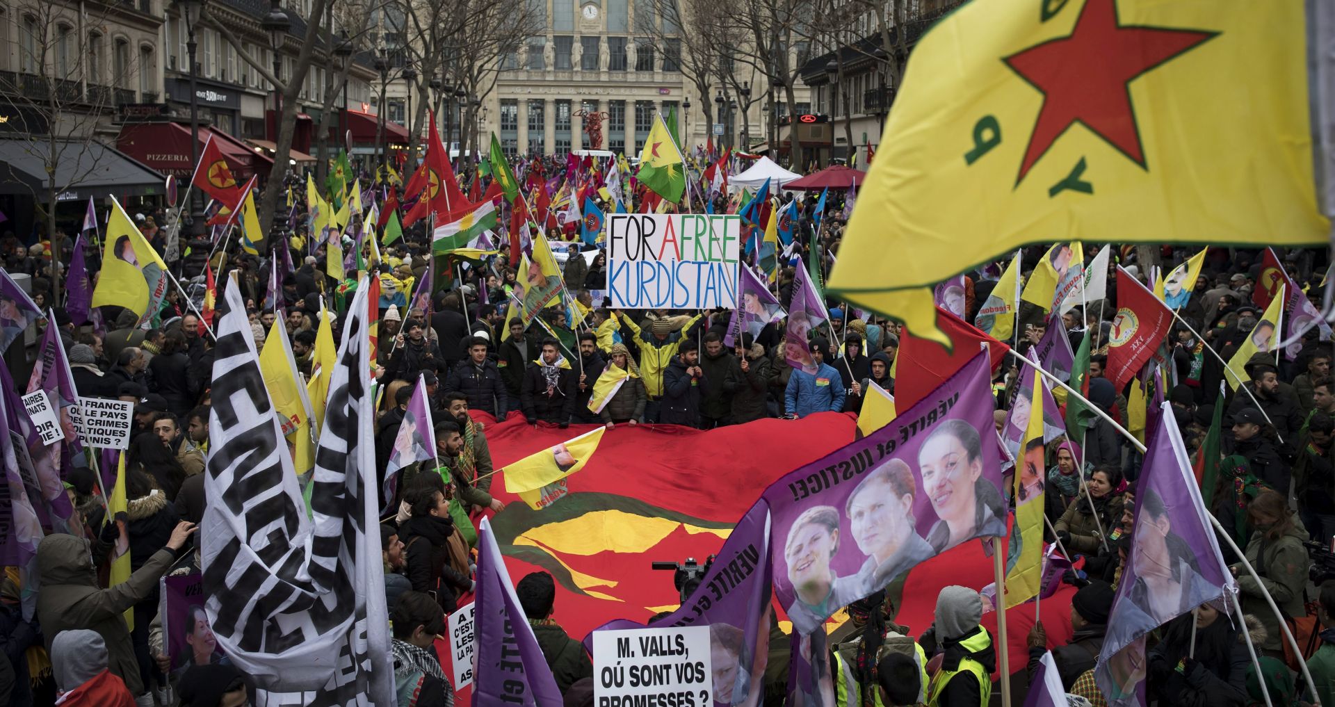 Tisuće prosvjedovale u Parizu zbog ubojstva kurdskih aktivistica