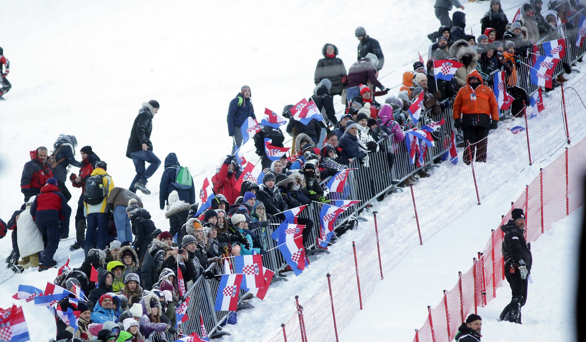 05.01.2017., Sljeme, Zagreb - Prva voznja muske slalomske utrke Audi FIS Svjetskog skijaskog kupa Snow Queen Trophy. Photo: Luka Stanzl/PIXSELL