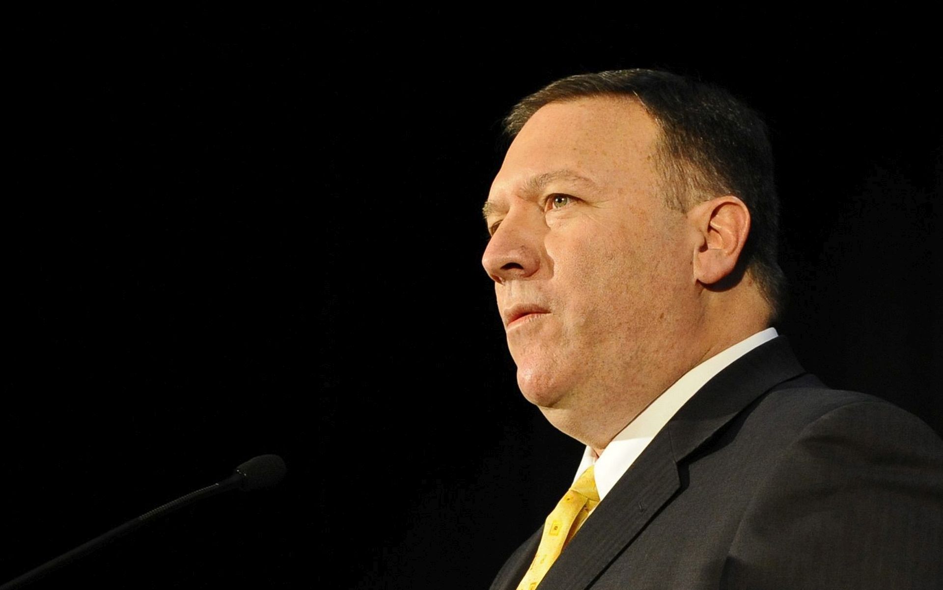 epa05636830 (FILE) A file picture dated 25 February 2011 shows US Congressman Mike Pompeo during a press conference at the Boeing Defense, Space and Security Facility in Wichita, Kansas, USA. According to media reports on 18 November 2016 citing anonymous transition officials, Pompeo has been offered the post as CIA director by president-elect Donald Trump.  EPA/LARRY W. SMITH