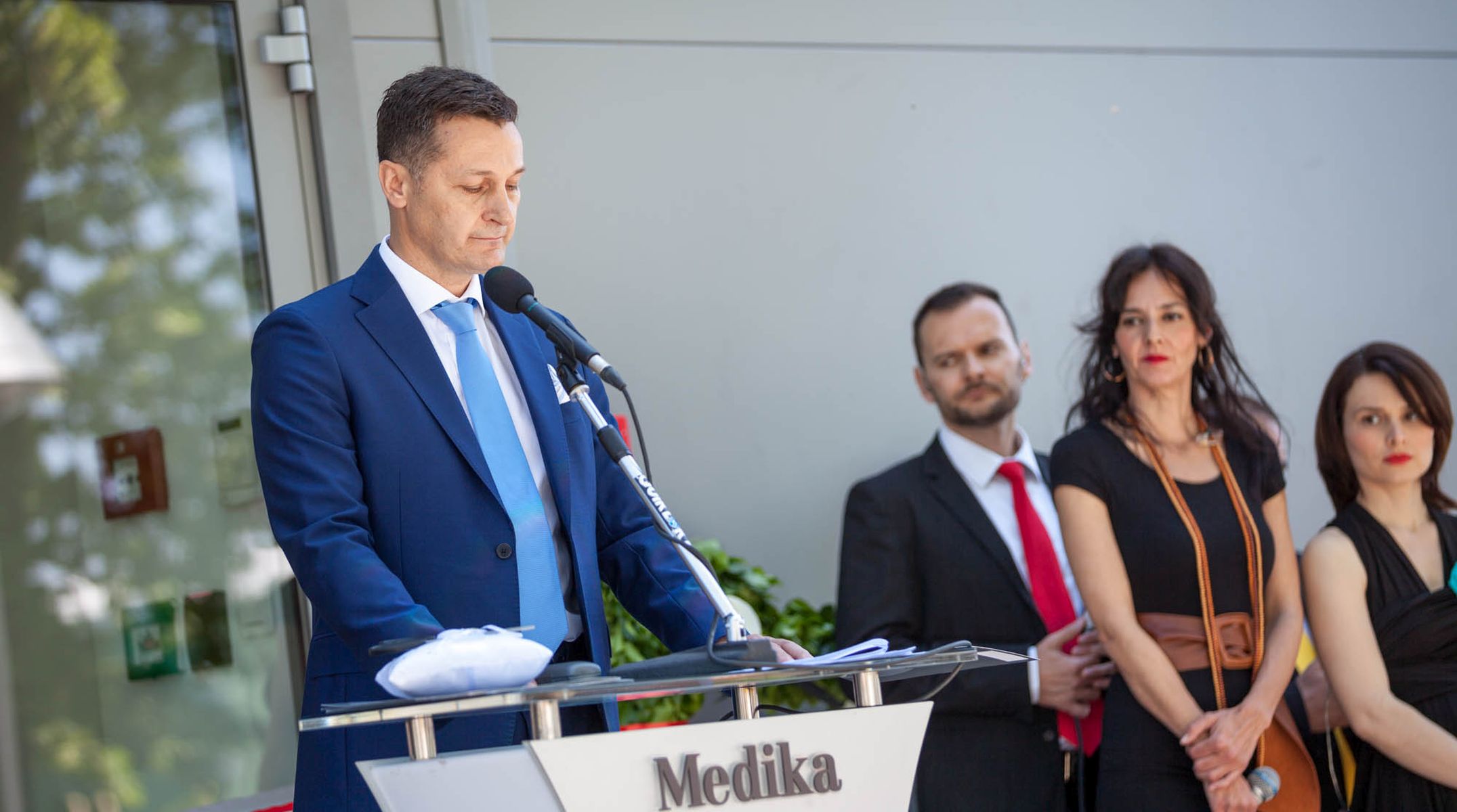Osijek, 12.5.2015 - Veledrogerija Medika otvorila je u utorak u Osijeku novi poslovno-distribucijski centar, u èiju je izgradnju i opremanje uloila vie od 30 milijuna kuna. Na slici direktor tvrtke Jasminko Herceg.
foto HINA/ Komunikacijski ured/ ua