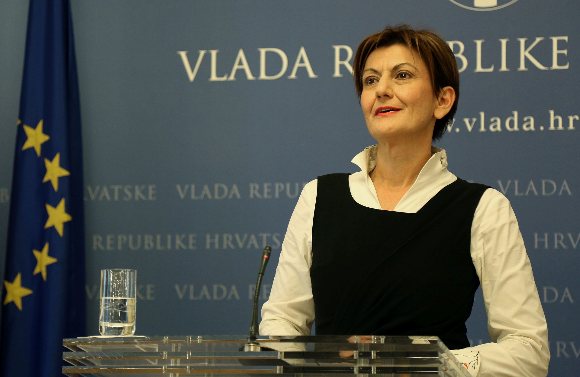 Zagreb, 24.3.2017 -Potpredsjednica Vlade Martina Dalić,održala je konferenciju za medije.
foto HINA/ Tomislav PAVLEK /tp