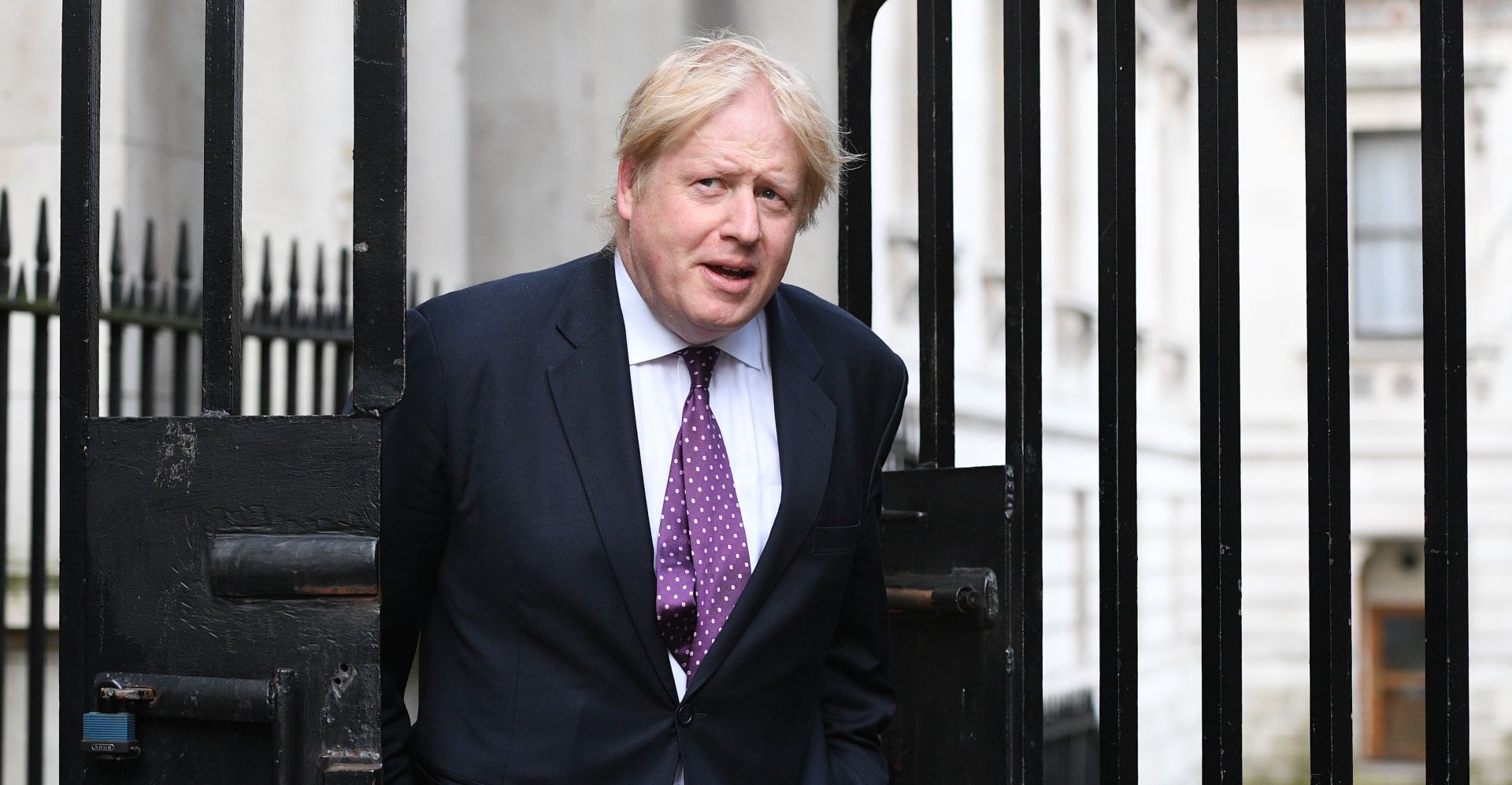 epa05896756 (FILE) - A file photograph showing British Foreign Secretary Boris Johnson, arriving in 10 Downing Street for a cabinet meeting in central London, Britain, 29 March 2017. Foreign Secretary Boris Johnson has issued a statement on 08 April 2017 stating the he has decided not to visit Moscow as planned on 10 April 2017. Johnson said, 'Developments in Syria have changed the situation fundamentally. My priority is now to continue contact with the US and others in the run up to the G7 meeting on 10-11 April - to build coordinated international support for a ceasefire on the ground and an intensified political process. I will be working to arrange for other like-minded partners to meet and explore next steps soon too.' 'I discussed these plans in detail with Secretary Tillerson. He will visit Moscow as planned and, following the G7 meeting, will be able to deliver that clear and co-ordinated message to the Russians.'  EPA/FACUNDO ARRIZABALAGA