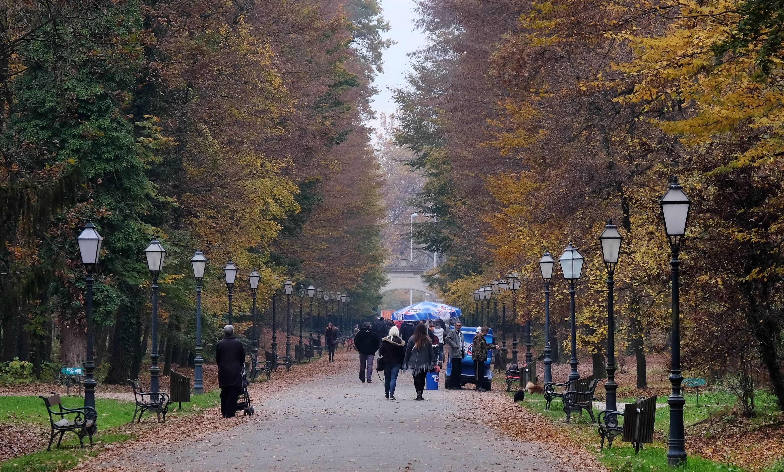 05.11.2016., Zagreb - Unatoc tome sto nije bilo kise, zahvaljujuci hladnom i oblacnom vremenu malo se gradjana odlucilo na setnju parkom Maksimir. 
Photo: Tomislav Miletic/PIXSELL