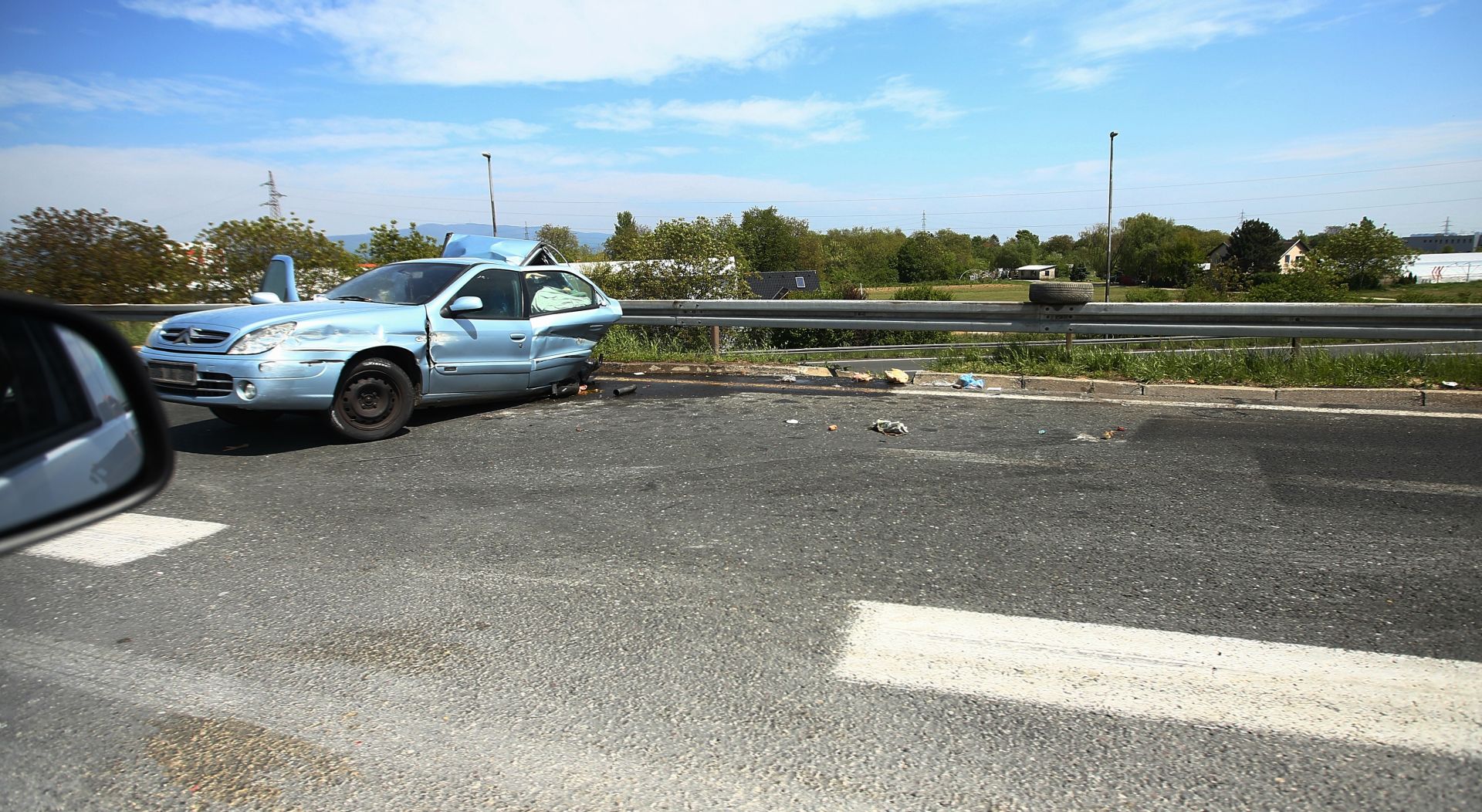 Prometna nesreća na zagrebačkoj obilaznici, dvoje ozlijeđenih