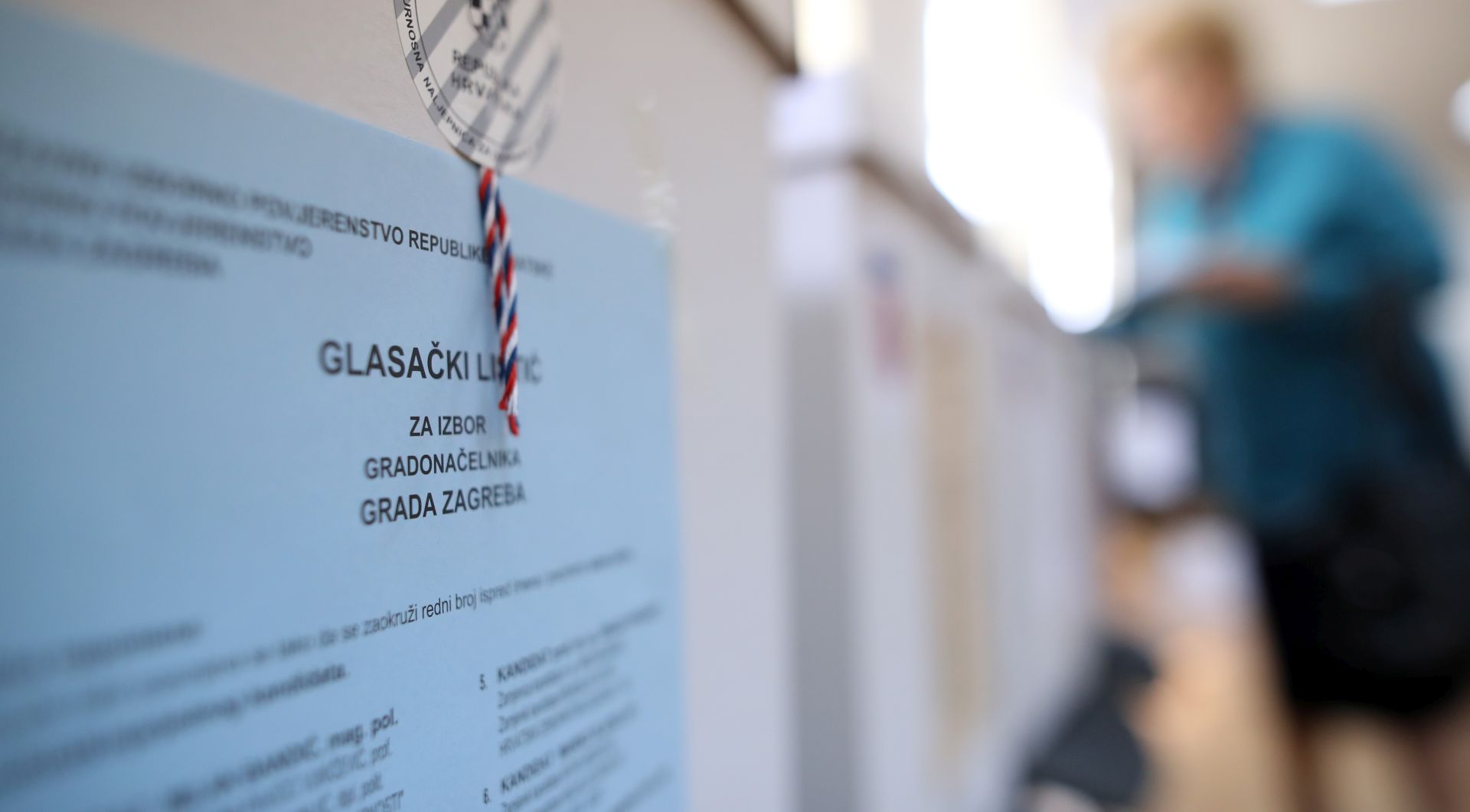 Zagreb, 21.05.2017 - Glasaèka kutija sa natpisom za izbor gradonaèelnika Grada Zagreba tijekom lokalnih izbora u Hrvatskoj.
foto HINA/ Damir SENÈAR /ds