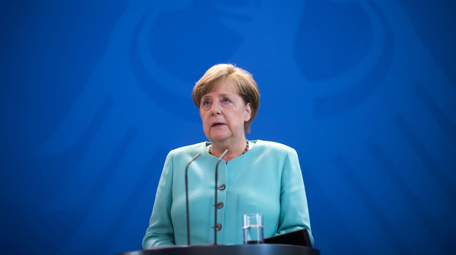 German Chancellor Angela Merkel (CDU) comments on the termination of the Paris climate accord by the United States of America at the Chancellor's Office in Berlin, Germany, 02 June 2017. Photo: Bernd von Jutrczenka/dpa