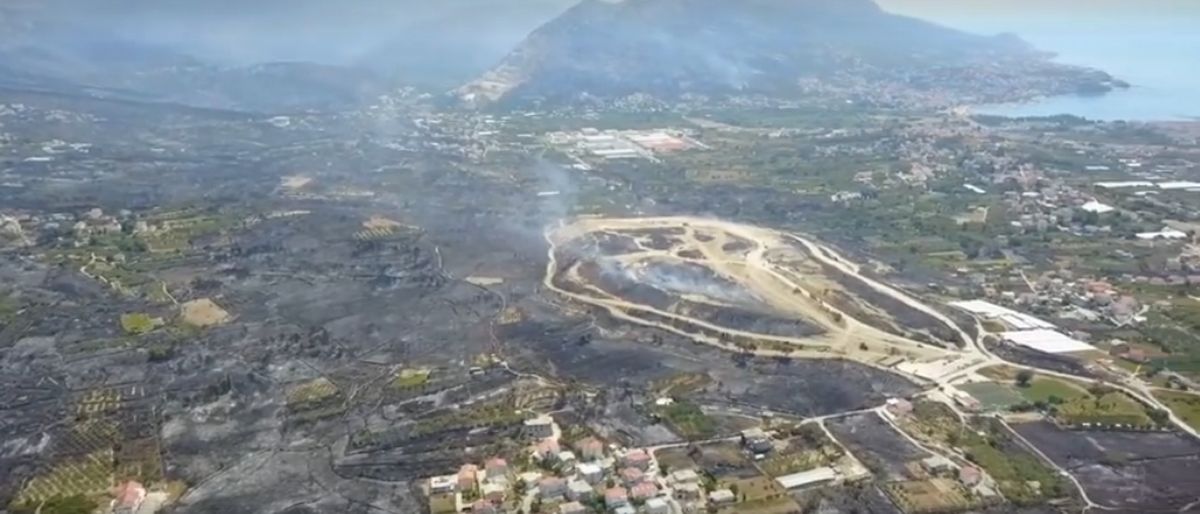 Snimka Splita iz zraka nakon gašenja požara
