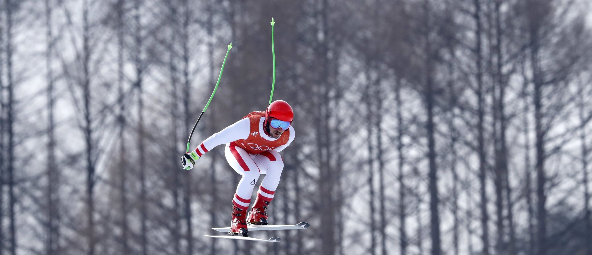 epaselect Marcel Hirscher of Austria speeds down the slope during a training session for the Men's Downhill race at the Jeongseon Alpine Centre during the PyeongChang 2018 Olympic Games, South Korea, 09 February 2018.  EPA/GUILLAUME HORCAJUELO  EPA-EFE/GUILLAUME HORCAJUELO