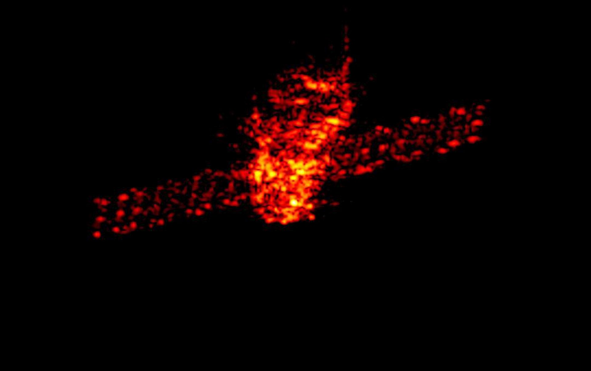 epa06639046 An undated handout photo made available by the Fraunhofer Institute for High Frequency Physics and Radar Techniques (Fraunhofer FHR) on 21 March 2018 shows a radar image of Tiangong-1 from different perspectives taken at an orbital height of approximental 270 km above the Earth's surface (issed 31 March 2018). Chinese space station Tiangong-1 will re-enter the Earth's atmosphere where it will to a large extent burn up. Tiangong-1 is orbiting the Earth uncontrolled. Currently the prognosis relating to the time of impact currently lies within a window of several days.  EPA/FRAUNHOFER FHR / HANDOUT MANDATORY CREDIT: FRAUNHOFER FHR HANDOUT EDITORIAL USE ONLY/NO SALES