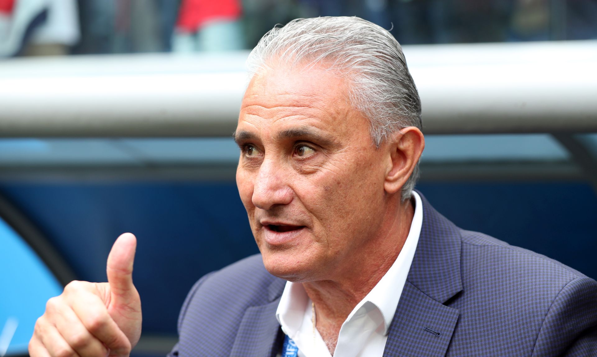 epa06830056 Brazil's coach Tite prior the FIFA World Cup 2018 group E preliminary round soccer match between Brazil and Costa Rica in St.Petersburg, Russia, 22 June 2018.

(RESTRICTIONS APPLY: Editorial Use Only, not used in association with any commercial entity - Images must not be used in any form of alert service or push service of any kind including via mobile alert services, downloads to mobile devices or MMS messaging - Images must appear as still images and must not emulate match action video footage - No alteration is made to, and no text or image is superimposed over, any published image which: (a) intentionally obscures or removes a sponsor identification image; or (b) adds or overlays the commercial identification of any third party which is not officially associated with the FIFA World Cup)  EPA/TOLGA BOZOGLU   EDITORIAL USE ONLY  EDITORIAL USE ONLY