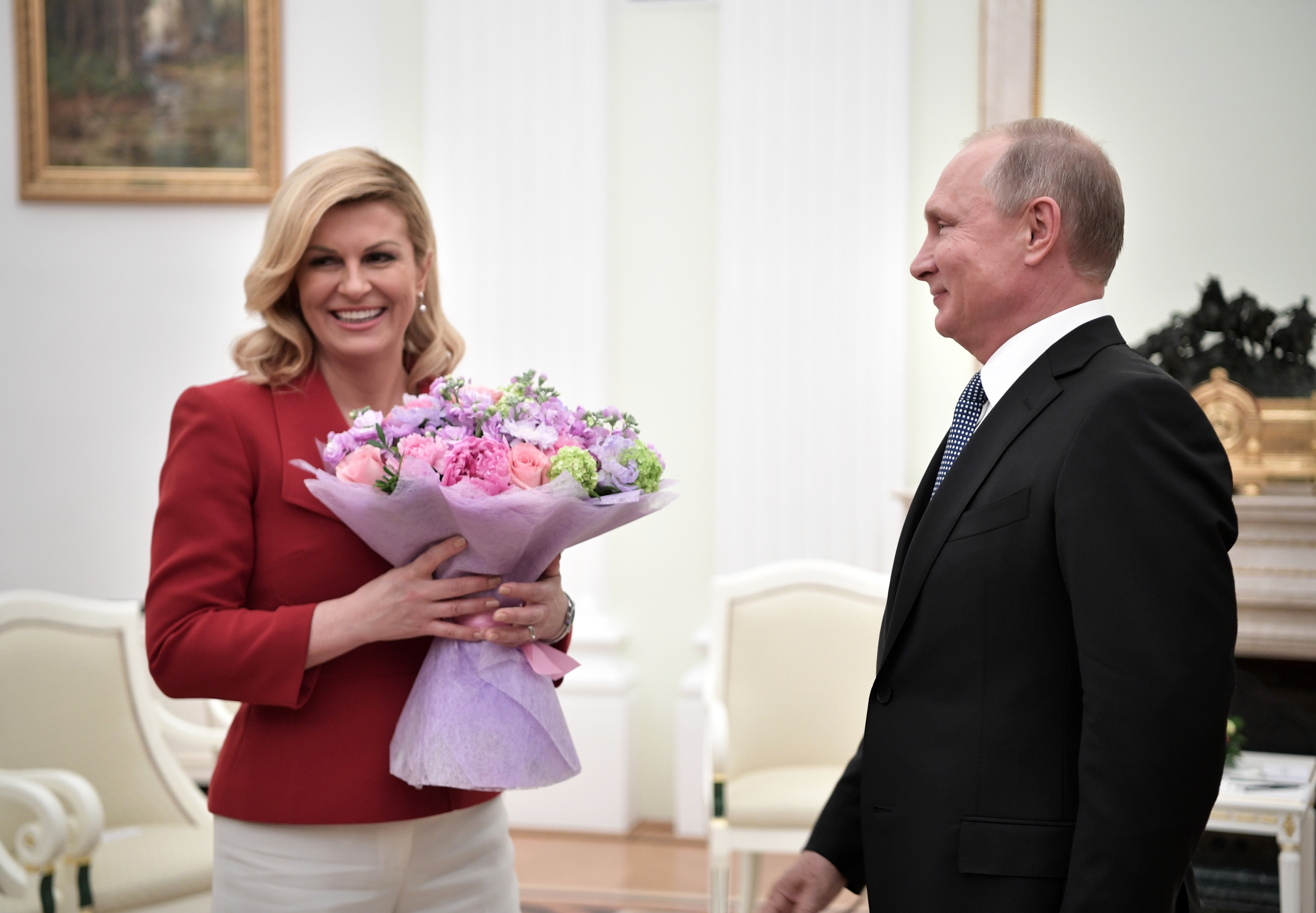 Predsjednica Grabar-Kitarović sastala se s ruskim predsjednikom Putinom