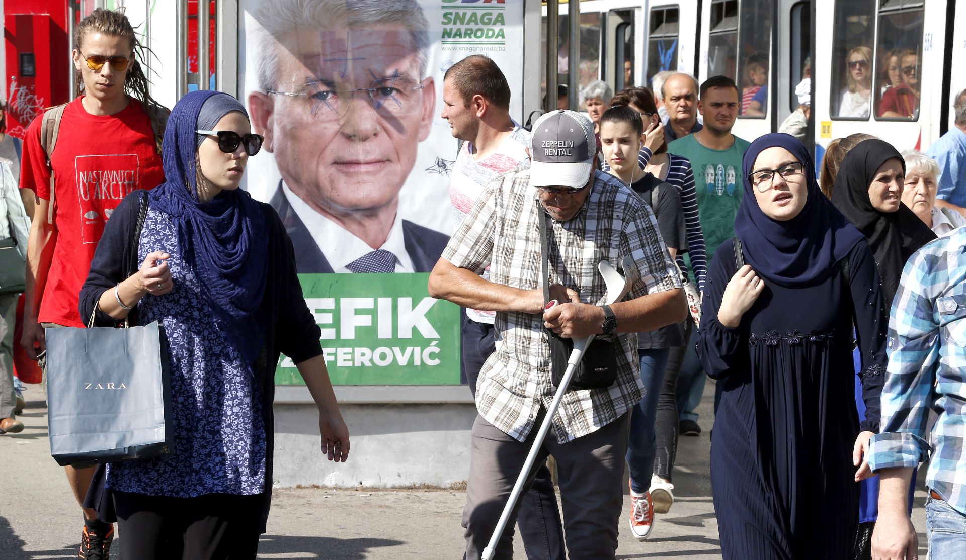 epa07031905 Election posters in Sarajevo, Bosnia, 19 September 2018. Reoprts state that on 07 October 2018, more than three million Bosnian citizens are expected to vote in the country's general elections and decide on a path for the future of Bosnia. In the eighth elections in Bosnia, 72 political parties and 15 candidates for the three members of the Bosnian Presidency were registered.  EPA/FEHIM DEMIR