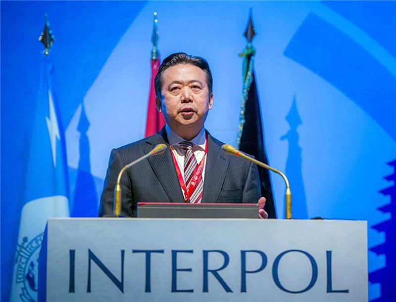 Kina šuti o nestanku čelnika Interpola