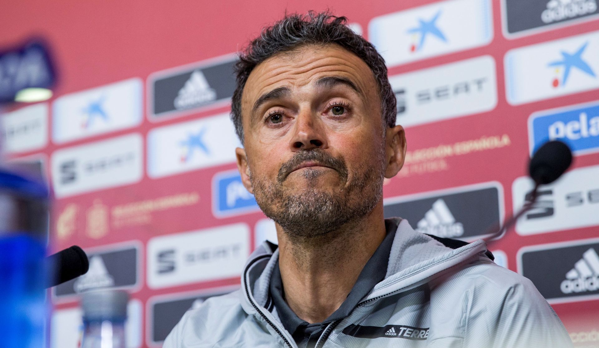 epa07150662 Spain's national soccer team head coach, Luis Enrique, offers a press conference to announce Spains' squad for the upcoming matches against Croatia and Bosnia-Herzegovina at Las Rozas Sports City in Madrid, Spain, 08 November 2018. Spain will play the UEFA Nations League match against Croatia on 15 November 2018 and a friendly match against Bosnia-Herzegovina on 18 November 2018.  EPA/Rodrigo Jimenez
