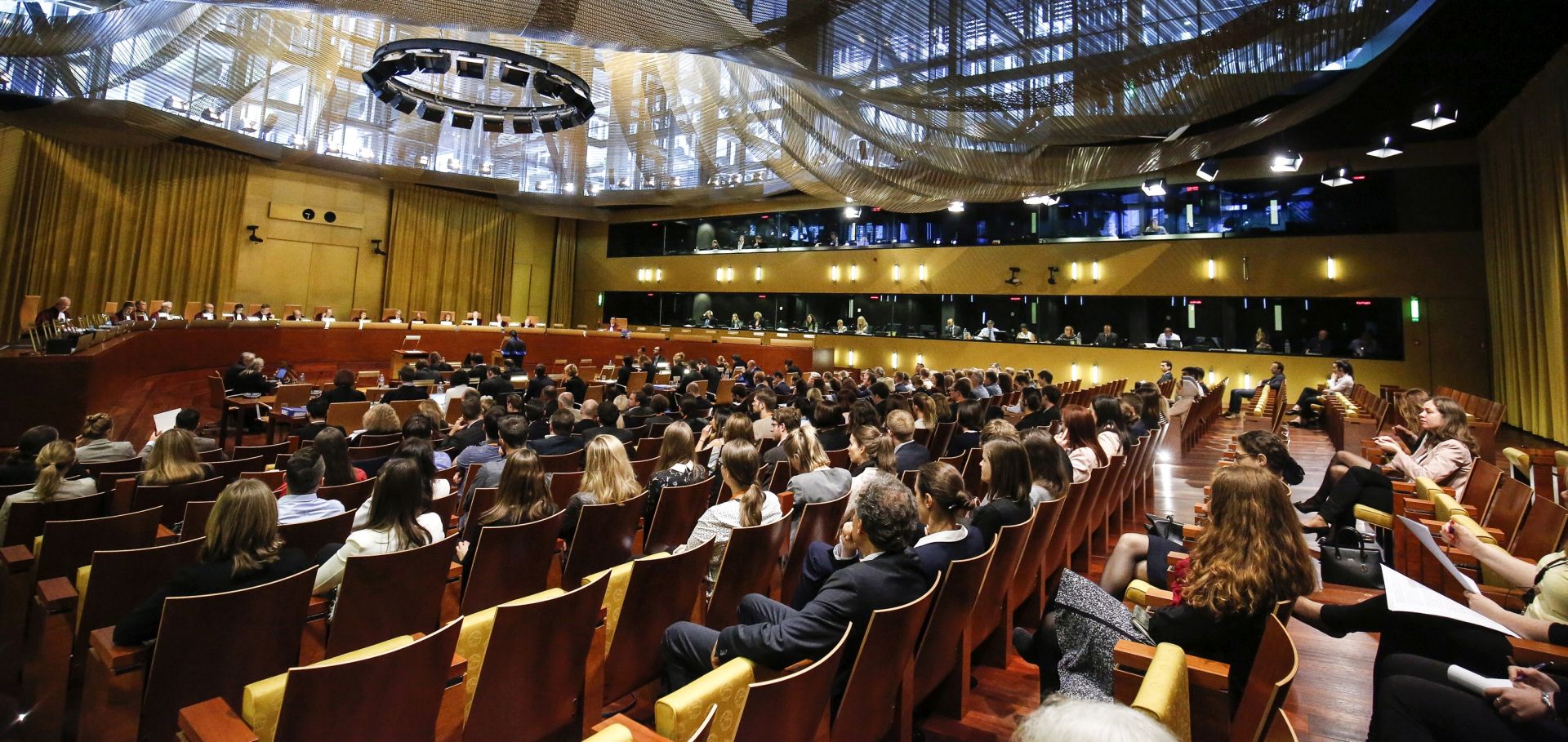 epa07207791 (FILE) - A general view of the first day of the trial on the European Union's proposed mandatory migrant quota scheme, at the Court of Justice of European Union in Luxembourg, 10 May 2017 (reissued 04 December 2018). Britain can unilaterally abandon the article 50 process without requiring the formal agreement of the European commission or other EU member states, Campos Sanchez-Bordona, the European court of justice's (ECJ) advocate general said in an statement 04 December 2018.  EPA/JULIEN WARNAND