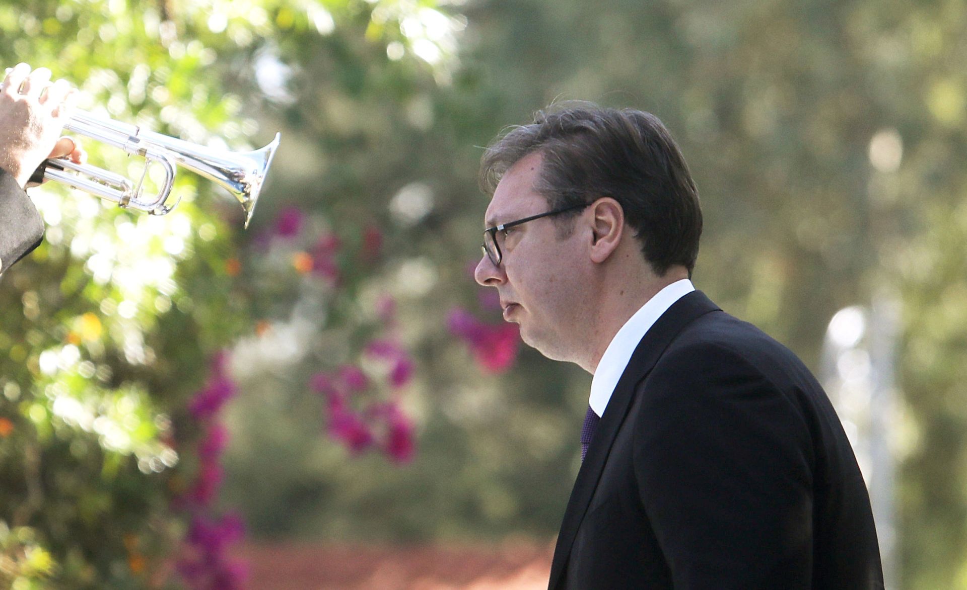 Serbia's President Aleksandar Vucic is seen during a welcome ceremony at the Presidential Palace in Nicosia Serbia's President Aleksandar Vucic is seen during a welcome ceremony at the Presidential Palace in Nicosia, Cyprus November 30, 2018. REUTERS/Yiannis Kourtoglou YIANNIS KOURTOGLOU