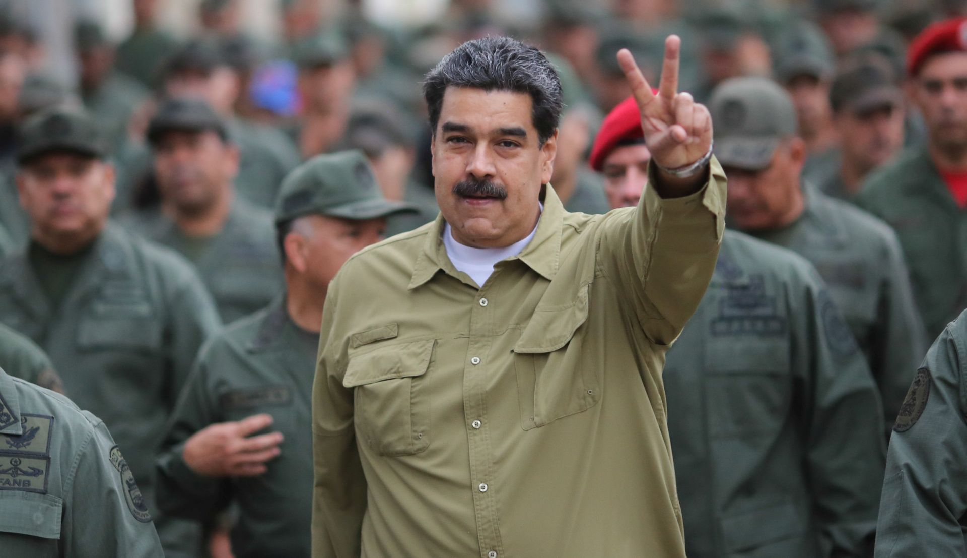 epa07332221 A handout picture provided by Miraflores press shows the Venezuelan President Nicolas Maduro during an event with the members of the Bolivarian National Armed Force in Caracas, Venezuela, on 30 January 2019.  EPA/PRENSA MIRAFLORES / HANDOUT  HANDOUT EDITORIAL USE ONLY/NO SALES