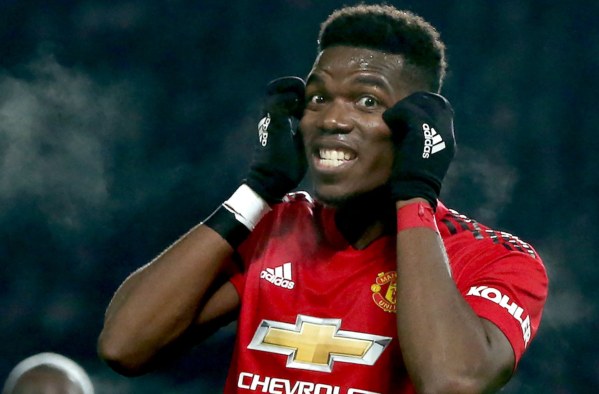 epa07330485 Manchester United's Paul Pogba reacts during the English premier league soccer match between Manchester United and Burnley at Old Trafford Stadium in Manchester, Britain, 29 January 2019.  EPA/Nigel Roddis EDITORIAL USE ONLY. No use with unauthorized audio, video, data, fixture lists, club/league logos or 'live' services. Online in-match use limited to 120 images, no video emulation. No use in betting, games or single club/league/player publications