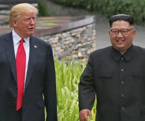 epa07346586 (FILE) - US President Donald J. Trump (L) and North Korean leader Kim Jong-un (R) stroll together through the grounds of the Capella Hotel after their working lunch during the historic summit at the Capella Hotel on Sentosa Island, Singapore, 12 June 2018(reissued 06 February 2019). According to South Korean media reports, a second summit is planned for US President Donald J. Trump and North Korean leader Kim Jong-un in Vietnam from 27 to 28 February 2019.  EPA/KEVIN LIM / THE STRAITS TIMES / SINGAPORE OUT  EDITORIAL USE ONLY