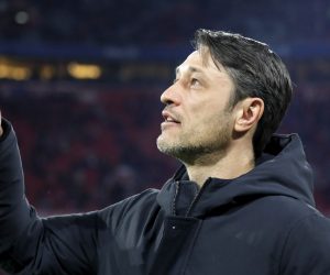 epa07356365 Bayern's head coach Niko Kovac reacts before the German Bundesliga soccer match between FC Bayern Munich and FC Schalke 04 in Munich, Germany, 09 February 2019.  EPA/RONALD WITTEK CONDITIONS - ATTENTION: The DFL regulations prohibit any use of photographs as image sequences and/or quasi-video.