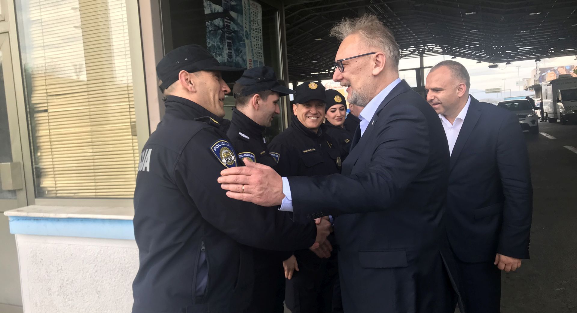 Skoplje, 26.02.2019 - Ministar unutarnjih poslova Davor Božinović sastao se sa hrvatskom graničnom policijom. Na fotografiji Davor Božinović.  Foto HINA/ MUP/ dkas