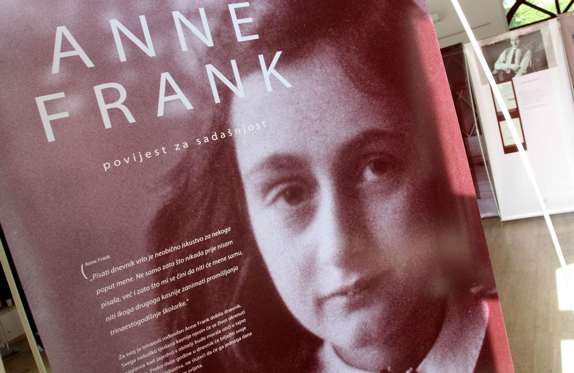 22.05.2014., Cakovec - U zgradi Scheier otvorena je izlozba Anne Frank. 
Photo: Vjeran Zganec Rogulja/PIXSELL