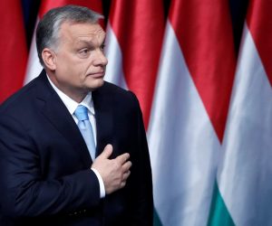 Hungary PM Orban delivers annual state of the nation address Hungarian Prime Minister Viktor Orban leaves the stage after delivering his annual state of the nation speech in Budapest, Hungary, February 10, 2019. REUTERS/Bernadett Szabo BERNADETT SZABO
