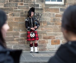 epa07418942 (42/66) A piper plays at High Street in Edinburgh, Scotland, Britain, 24 February 2019. Britain is scheduled to leave the European Union on 29 March 2019, two years after Prime Minister Theresa May invoked Article 50, the mechanism to notify the EU of her country's intention to abandon the member's club after the tightly-contested 2016 referendum. The results of that referendum exposed a divided nation. Leave won, claiming 52 percent of the overall vote. Voters in England and Wales came out in favor of leave, while Scotland and Northern Ireland plumped for remain. It was still unclear on what terms the UK would leave the EU, with lawmakers having rejected Prime Minister Theresa May's initial deal hammered out with the EU, the fruit of years of negotiations. There was also talk of extending the March 29 deadline, which would delay Brexit, as well as the floating of a second referendum, with the opposition Labour Party of Jeremy Corbyn appearing to now throw its weight behind that. Citizens and industries across the UK, including the banking, tourism and farming sectors, and many of whom rely on exporting products or bringing in goods from Europe, will have to adapt in a post-Brexit Britain, whether there is a deal with the EU or not.  EPA/ROBERT PERRY  ATTENTION: For the full PHOTO ESSAY text please see Advisory Notice epa07418899 , epa07418900
