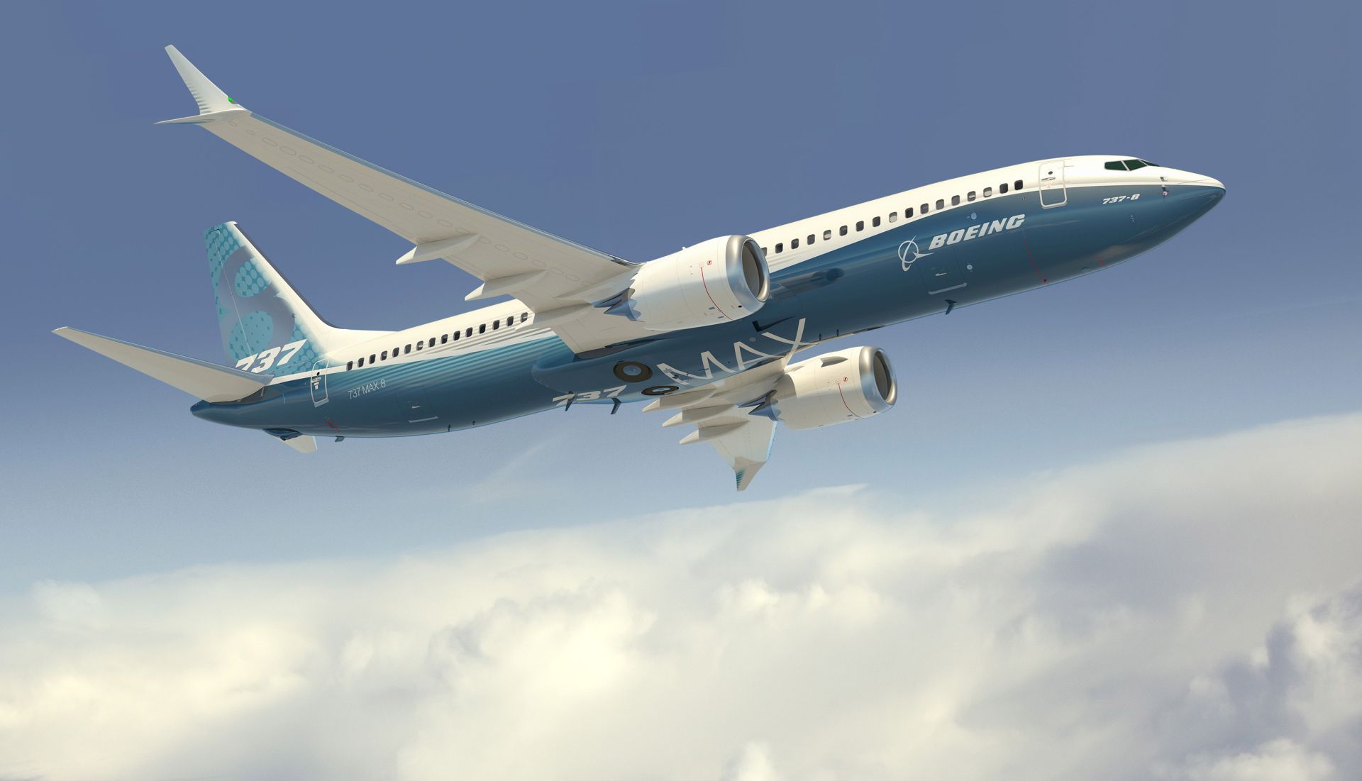 epa07428822 A handout artists rendering made available 11 March 2019 by Boeing Company showing a 737 MAX 8 passenger plane in Boeing colours. An Ethiopian Airlines Boeing 737 MAX 8 passenger plane en route to Nairobi, Kenya, crashed near Bishoftu, some 50km outside of the capital Addis Ababa, Ethiopia, on 10 March 2019. All passengers onboard the scheduled flight ET 302 carrying 149 passengers and 8 crew members, have died, the airlines said. Boeing has sent a crew to the accident site to help in investigations. Some other airlines have grounded their planes of the same type.  EPA/BOEING HANDOUT  HANDOUT EDITORIAL USE ONLY/NO SALES