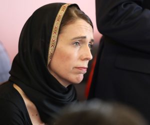epa07441139 New Zealand Prime Minister Jacinda Ardern meets with members of the Muslim community in the wake of the mass shooting at two mosques, in Christchurch, New Zealand, 16 March 2019. At least 49 people were killed by a gunman, believed to be Brenton Harrison Tarrant, and 20 more injured and in critical condition during the terrorist attacks against two mosques in New Zealand during Friday prayers on 15 March.  EPA/SNPA / POOL NEW ZEALAND OUT