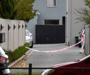 epa07441317 The laneway where the gunman parked his car next to the Al Noor Masjid on Deans Rd in Christchurch, New Zealand, 16 March 2019. A gunman killed 49 worshippers at the Al Noor Masjid and Linwood Masjid on 15 March. The 28-year-old Australian suspect, Brenton Tarrant, appeared in court on 16 March and was charged with murder.  EPA/MICK TSIKAS  AUSTRALIA AND NEW ZEALAND OUT