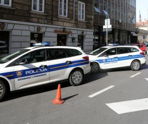 27.03.2019., Rijeka - Policija ispred zgrade Zupanijskog drzavnog odjetnistva. Photo: Goran Kovacic/PIXSELL