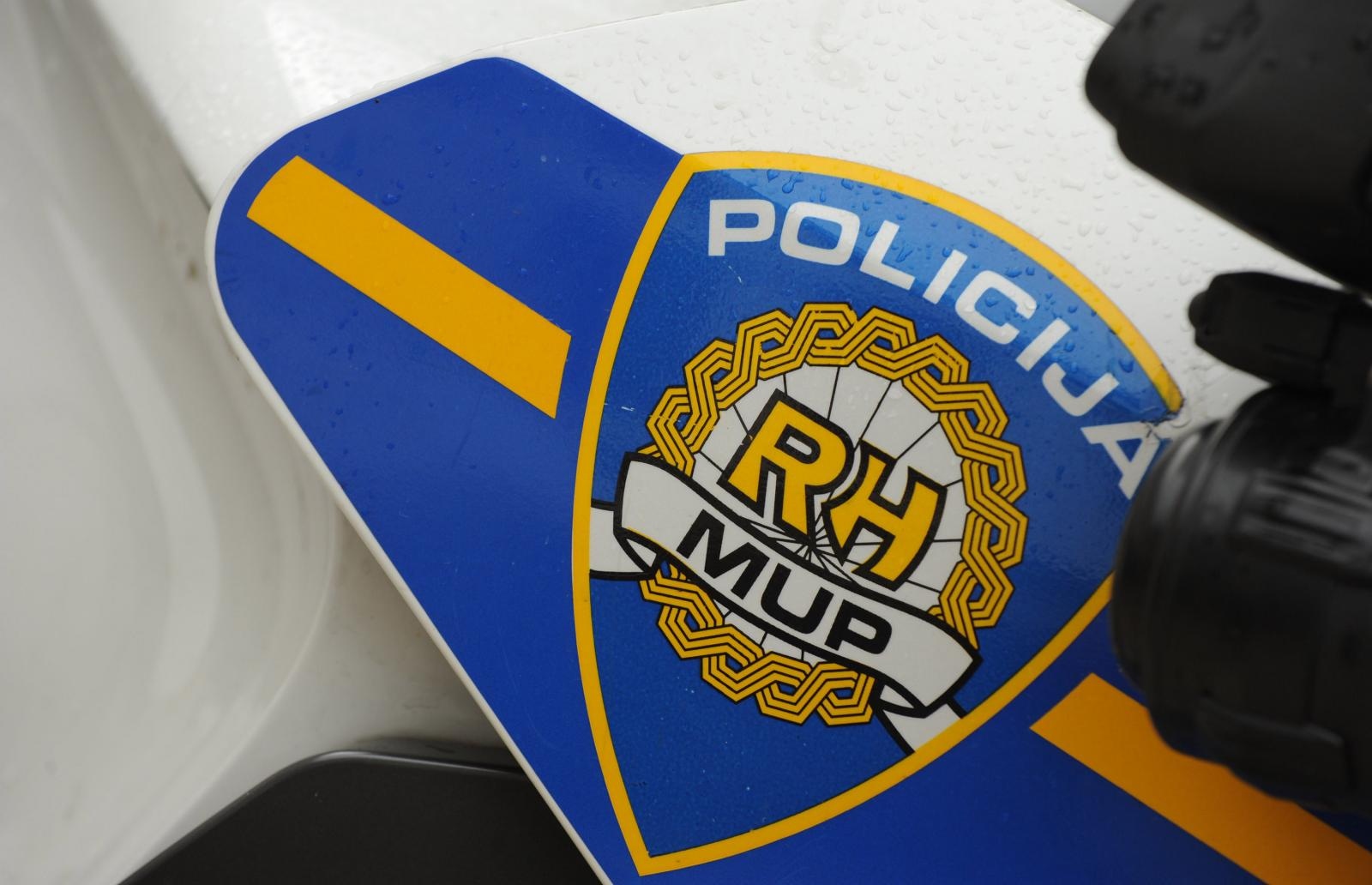 30.04.2014., Sibenik - Oznake Ministarstva unutarnjih poslova na policijskim motorima. 
Photo: Hrvoje Jelavic/PIXSELL