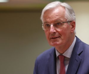 epa07448484 Michel Barnier the European Chief Negotiator of the Task Force for the Preparation and Conduct of the Negotiations with the United Kingdom under Article 50, during the Article 50 EU general affairs council in Brussels, Belgium, in Brussels, Belgium, 19 March 2019.  EPA/OLIVIER HOSLET