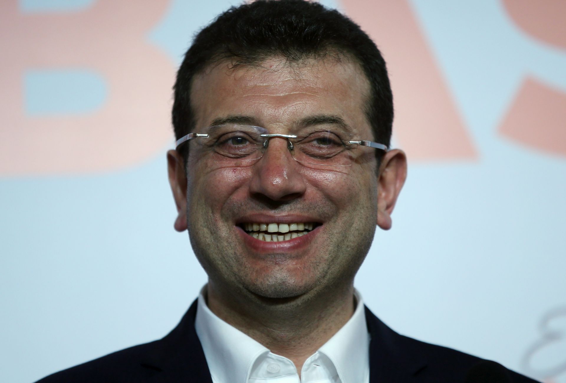 epa07478165 Candidate of main oppositional Republican People's Party (CHP) for Istanbul mayor Ekrem Imamoglu speaks during a press conference in Istanbul, Turkey, 01 April 2019. The Supreme Election Board (YSK) chairman made a statement on 01 April on Turkey's Ekrem Imamoglu leading by nearly 28,000 votes after the local election.
Some 57 million of people voted in local elections in Turkey's capital and the country's overall 81 provinces.  EPA/ERDEM SAHIN