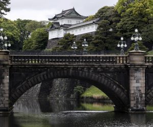 epa07537234 A view of the Double Bridges or Nijubashi at the Imperial Palace, where Japan's Emperor Akihito is attending ritual ceremonies to abdicate, in Tokyo, Japan, 30 April 2019. Emperor Akihito, 85, is the first Japanese emperor to abdicate the throne in the modern era. His successor is his eldest son, who will be crowned emperor on 01 May, which will mark the beginning of the Reiwa period. He is expected to formally ascend to the throne during an enthronement ceremony in October 2019.  EPA/KIMIMASA MAYAMA
