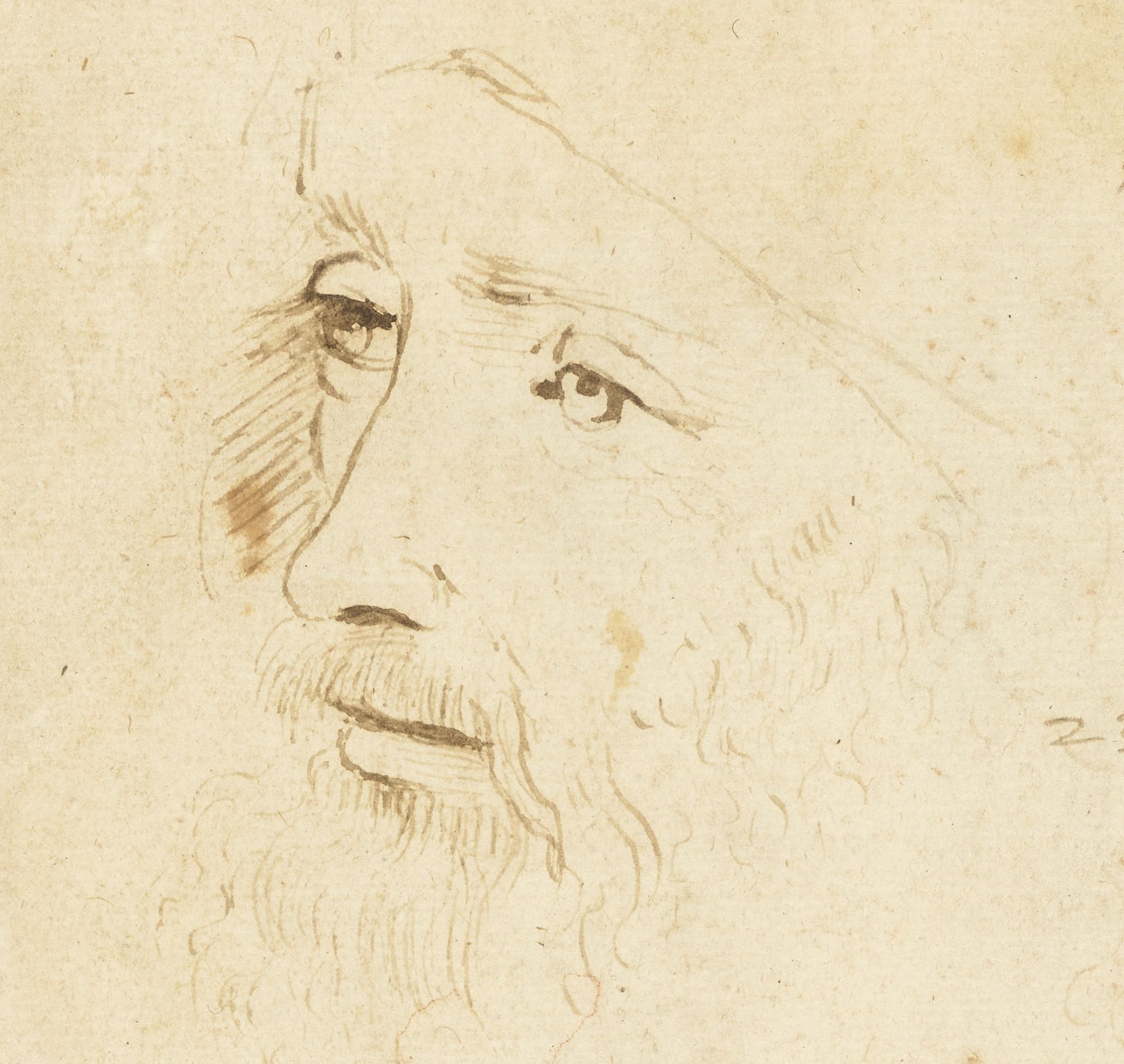 epa07542849 An undated handout photo made available by the Royal Collection Trust / © Her Majesty Queen Elizabeth II 2019 shows A sketch of Leonardo da Vinci, c.1517-18, by an assistant of Leonardo.  EPA/ROYAL COLLECTION TRUST / HANDOUT ONE TIME USE ONLY IN CONNECTION WITH THIS STORY. SHUTTERSTOCK OUT HANDOUT EDITORIAL USE ONLY/NO SALES/NO ARCHIVES
