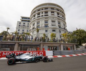 epa07594993 British Formula One driver Lewis Hamilton of Mercedes AMG GP in action during the second practice session of the Formula One Grand Prix of Monaco at the Monte Carlo circuit in Monaco, 23 May 2019. The 2019 Formula One Grand Prix of Monaco will take place on 26 May 2019.  EPA/VALDRIN XHEMAJ