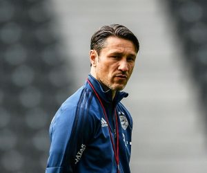 epa07597574 Bayern Munich's head coach Niko Kovac leads his team's training session at the Olympic Stadium in Berlin, Germany, 24 May 2019. FC Bayern Munich will face RB Leipzig in their German DFB Cup final soccer match on 25 May 2019 in Berlin.  EPA/FILIP SINGER CONDITIONS - ATTENTION: The DFB regulations prohibit any use of photographs as image sequences and/or quasi-video.