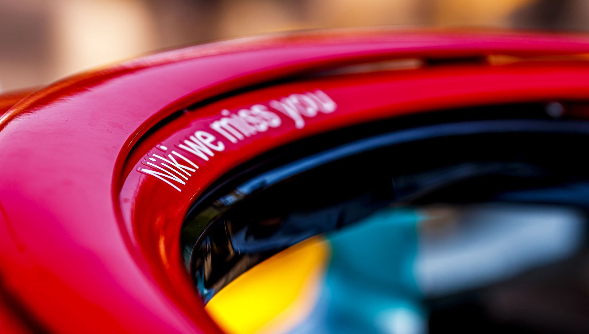 epa07597528 Halo cockpit cover reading a tribute to late Austrian Formula One legend Niki Lauda on the car of Finnish Formula One driver Valtteri Bottas of Mercedes AMG GP at the Monte Carlo circuit in Monaco, 24 May 2019. The 2019 Formula One Grand Prix of Monaco will take place on 26 May 2019.  EPA/SRDJAN SUKI