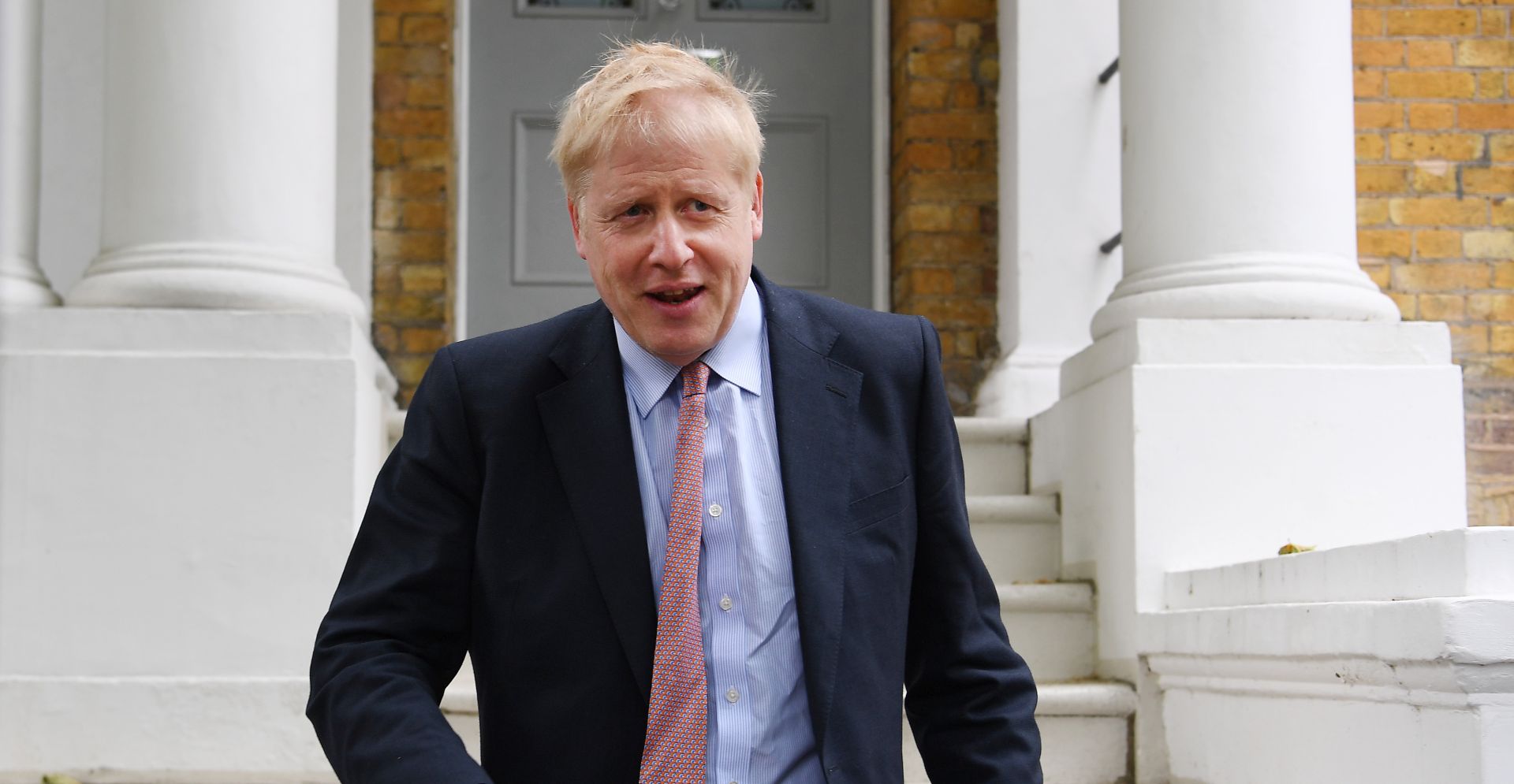 epa07609647 Former British foreign secretary Boris Johnson departs his home in London, Britain, 29 May 2019. Media reports state that Johnson has been summoned to court over misconduct claims over comments he made in the lead up to the EU referendum.  EPA/ANDY RAIN