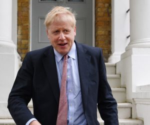 epa07609647 Former British foreign secretary Boris Johnson departs his home in London, Britain, 29 May 2019. Media reports state that Johnson has been summoned to court over misconduct claims over comments he made in the lead up to the EU referendum.  EPA/ANDY RAIN